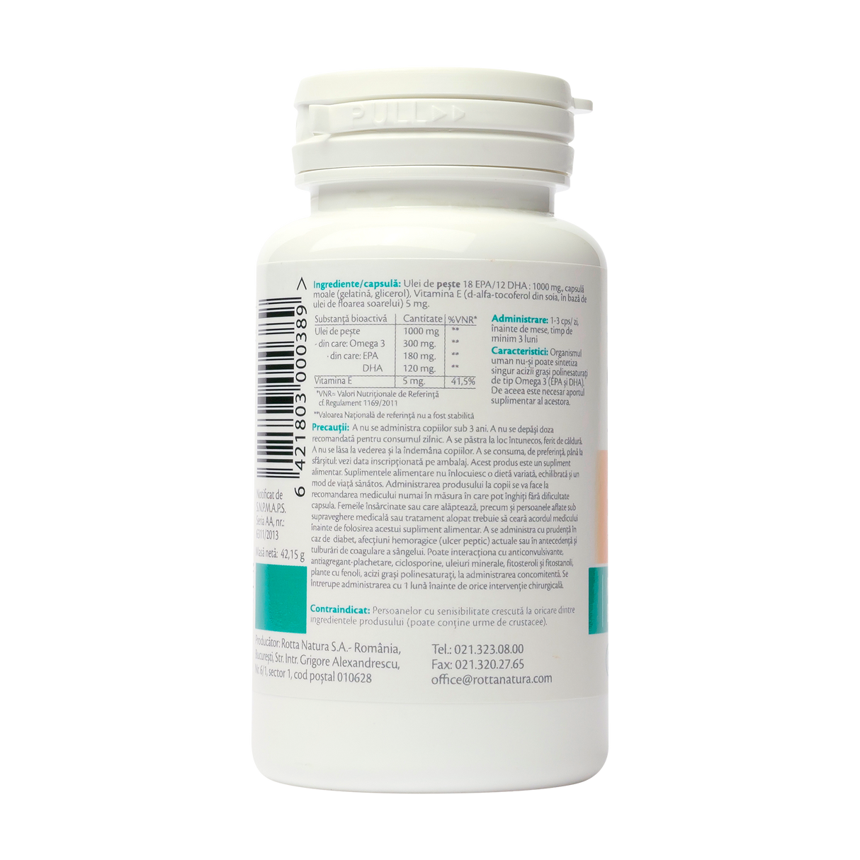 Omega 3 1000mg+vitamina E 30 capsule