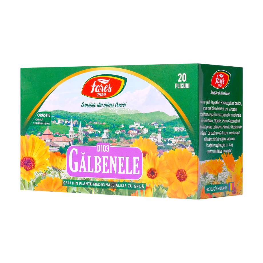 Ceai galbenele 20 plicuri Fares