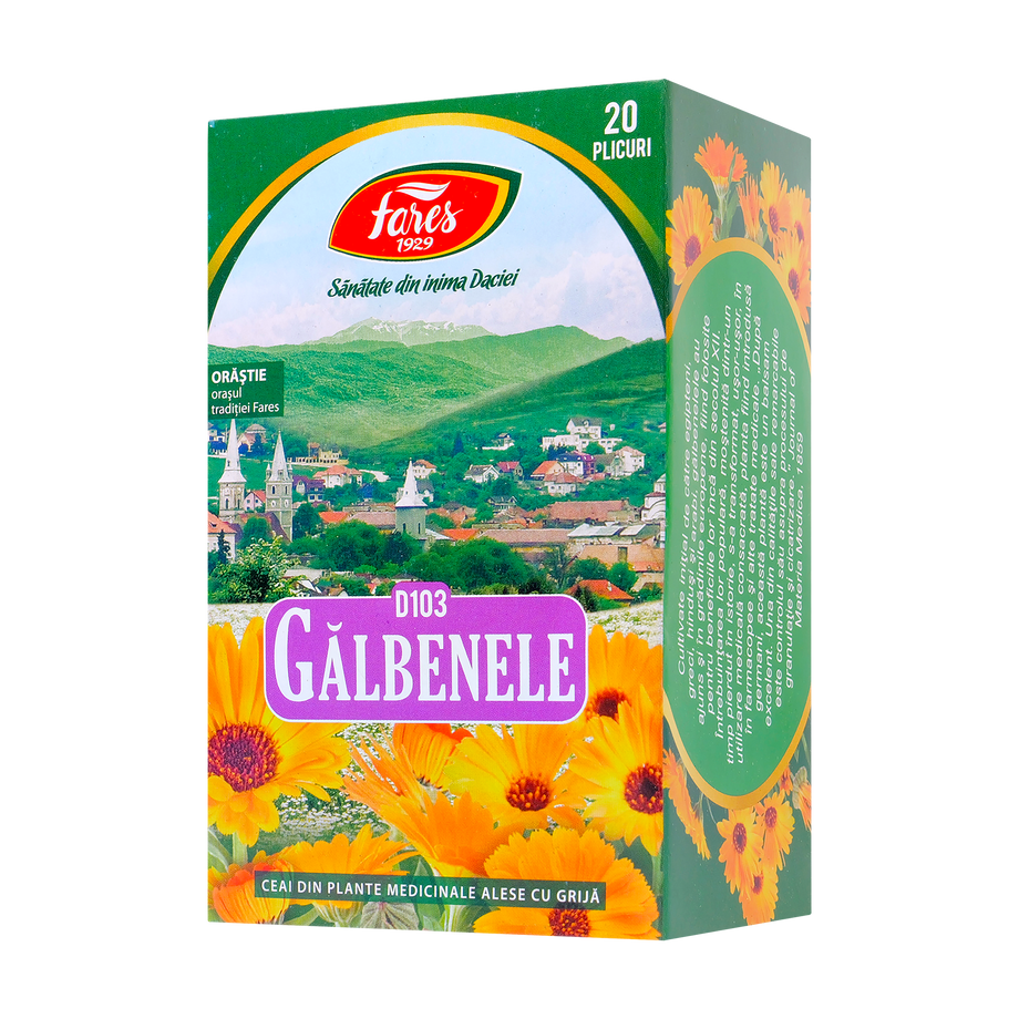 Ceai galbenele 20 plicuri Fares