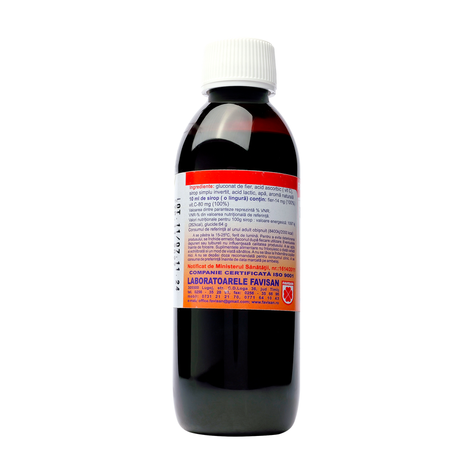Sirop fier + vitamina C 250 ml