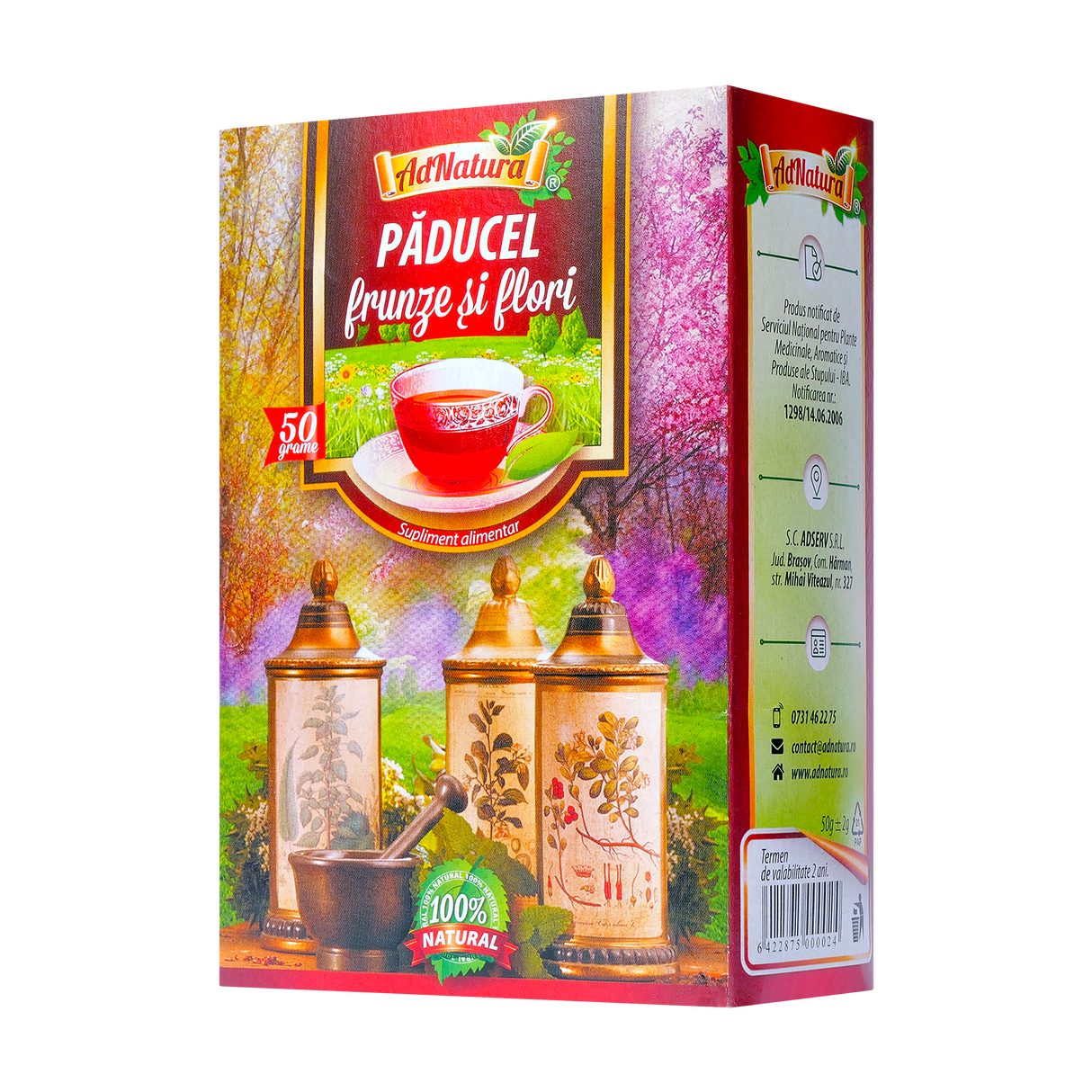 Ceai de Paducel frunze si flori 50 g AdNatura