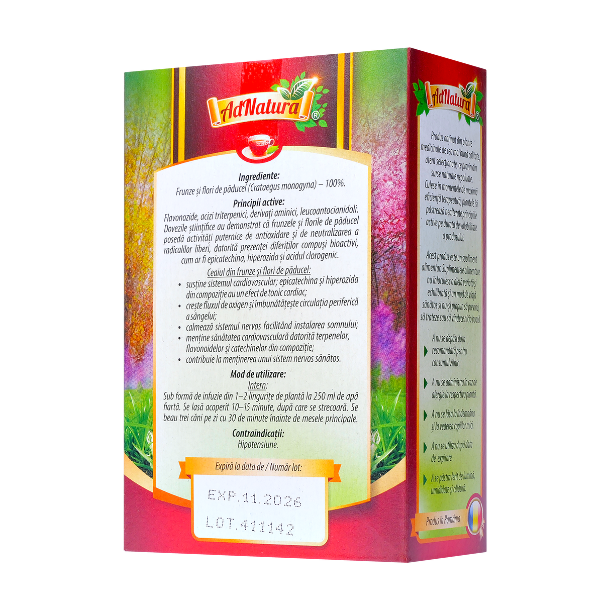 Ceai de Paducel frunze si flori 50 g AdNatura