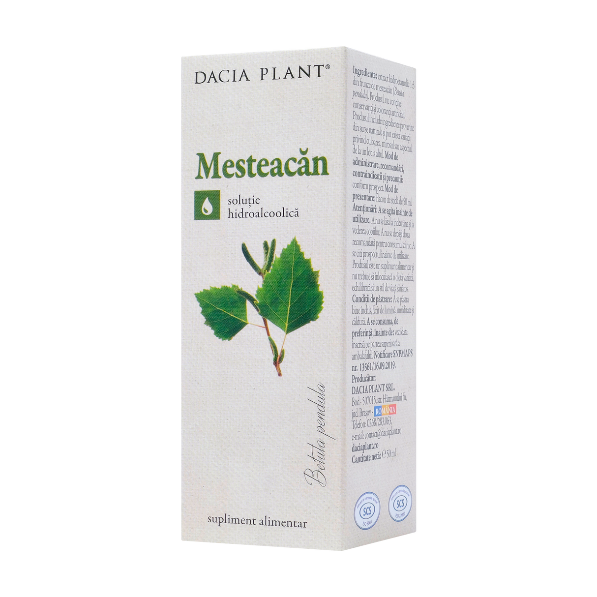 Tinctura mesteacan 50 ml