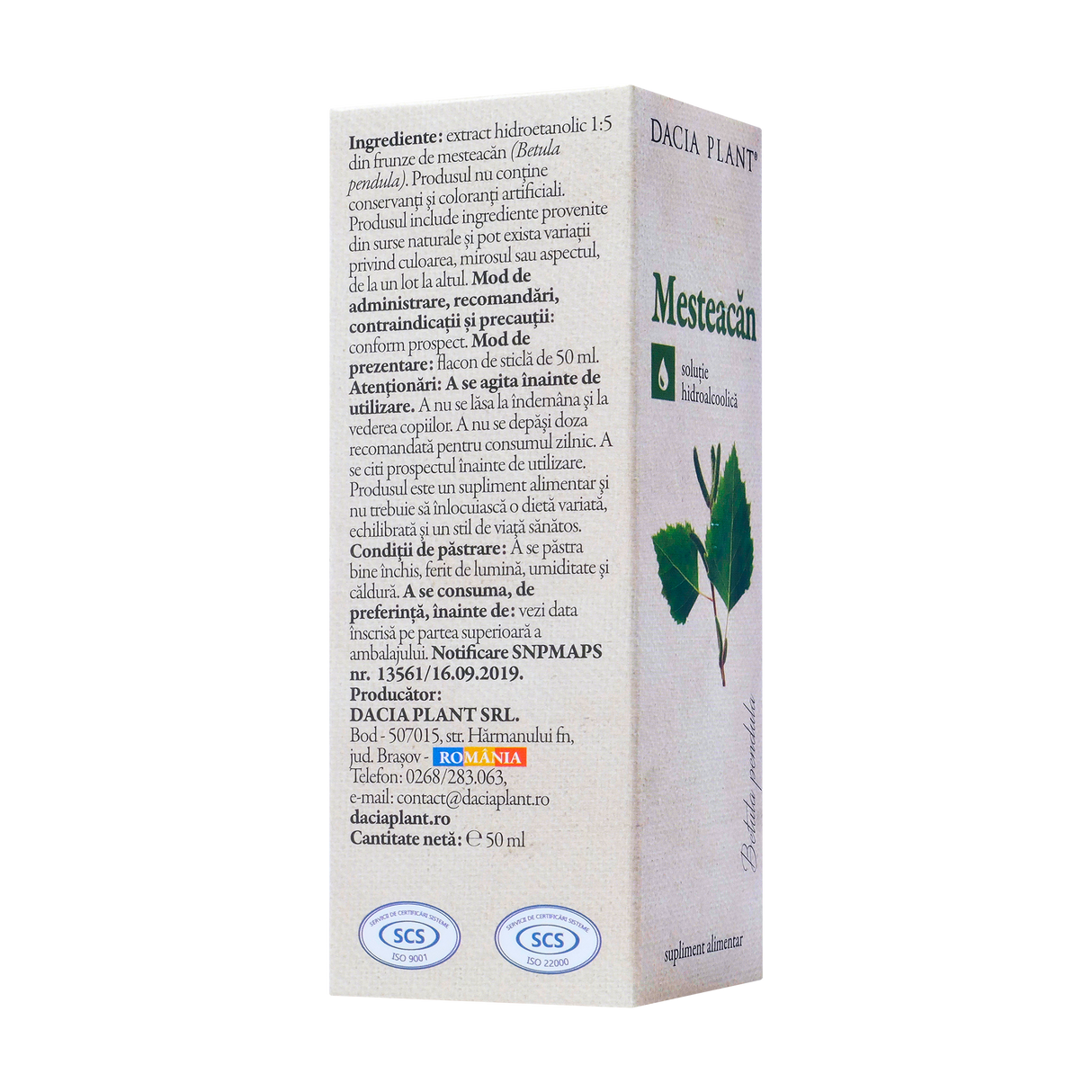 Tinctura mesteacan 50 ml