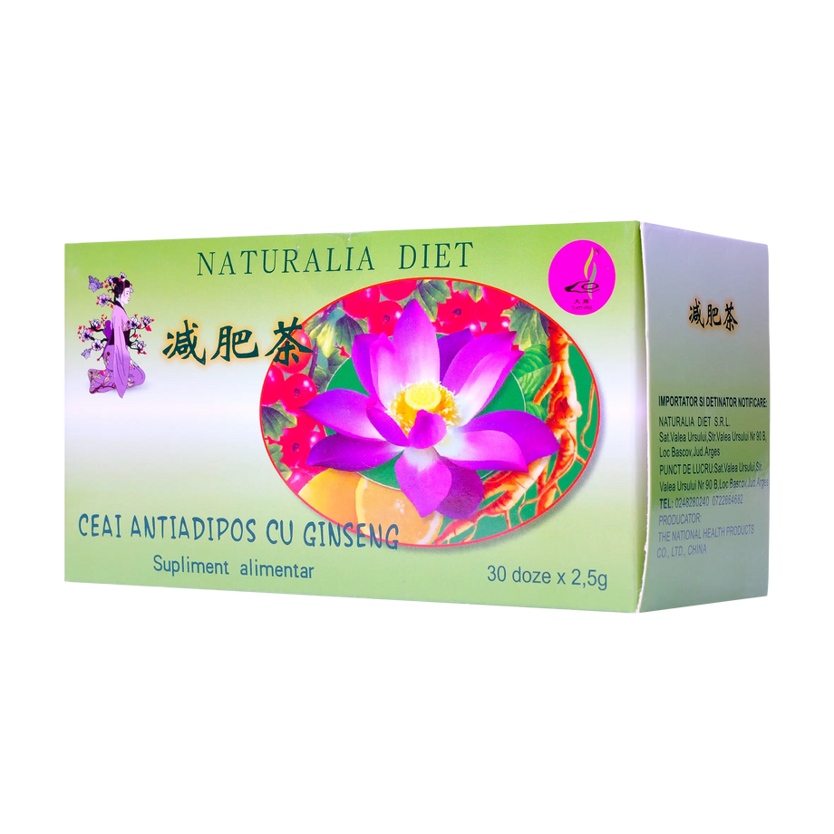 Ceai antiadipos si ginseng 30 plicuri