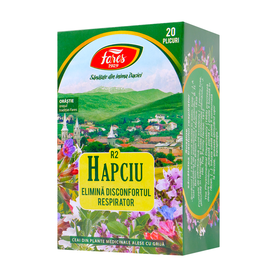Ceai hapciu elimina disconfortul respirator R2 20 plicuri