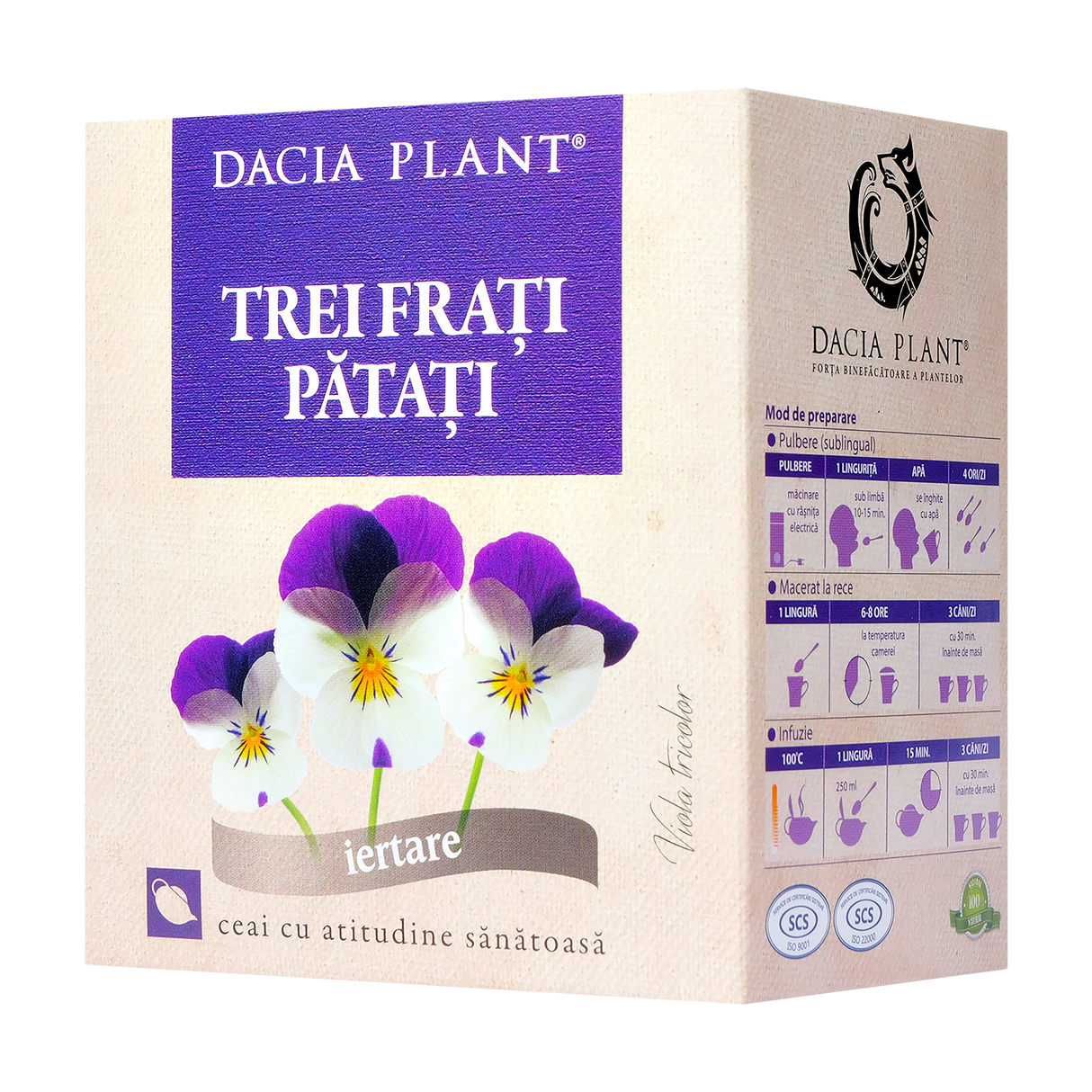 Ceai trei frati patati 50 g