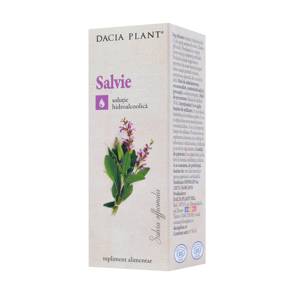 Tinctura salvie 50 ml