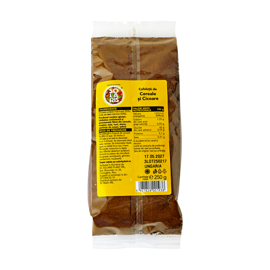 Cafeluta de cereale si cicoare natur punga 250 g