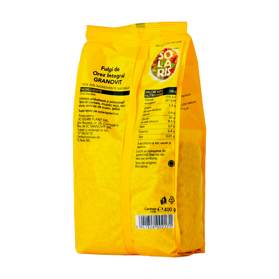 Fulgi de orez integral granovit 400 g