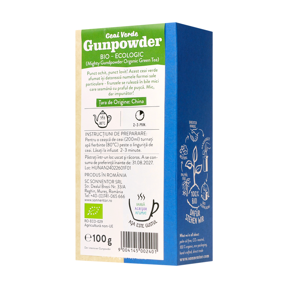 Ceai Verde Gunpowder 100 g