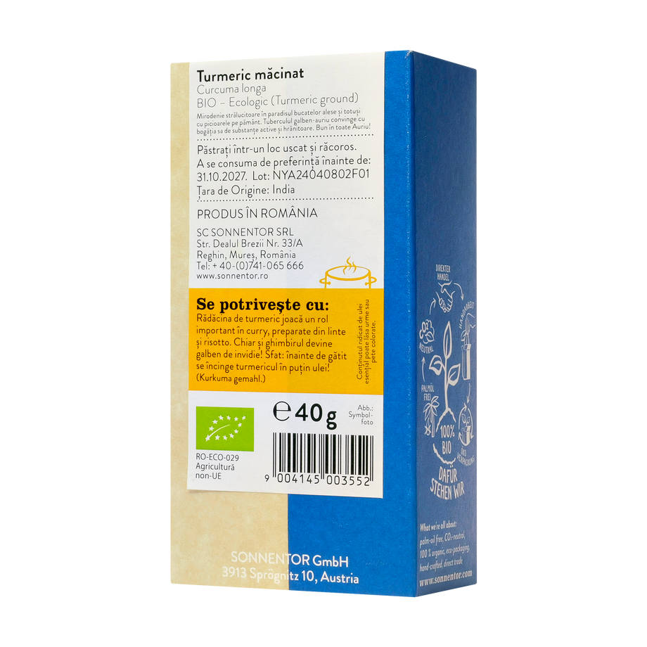 Turmeric macinat 40 g Sonnentor