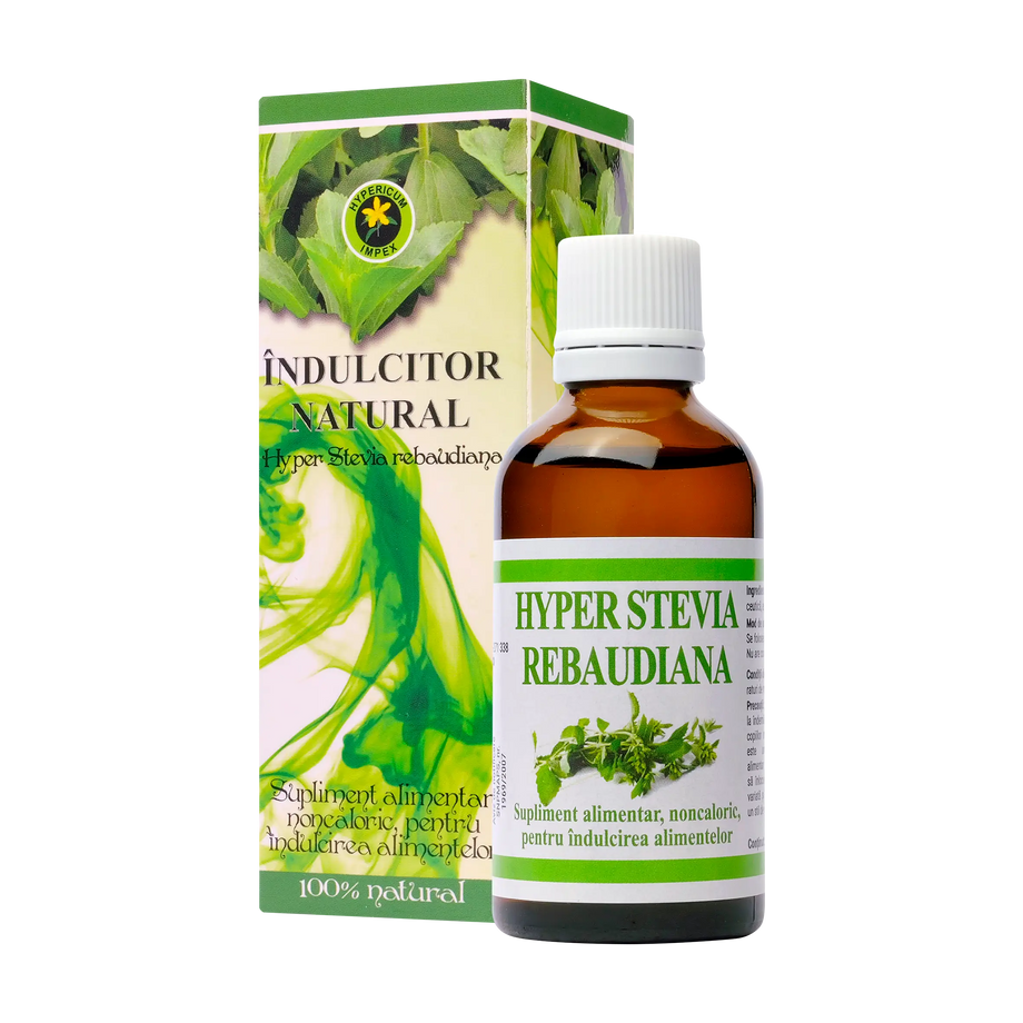 Hyper Stevia Rebaudiana indulcitor lichid natural 50 ml