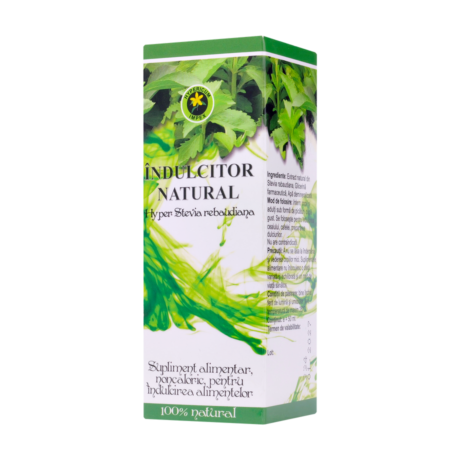 Hyper Stevia Rebaudiana indulcitor lichid natural 50 ml