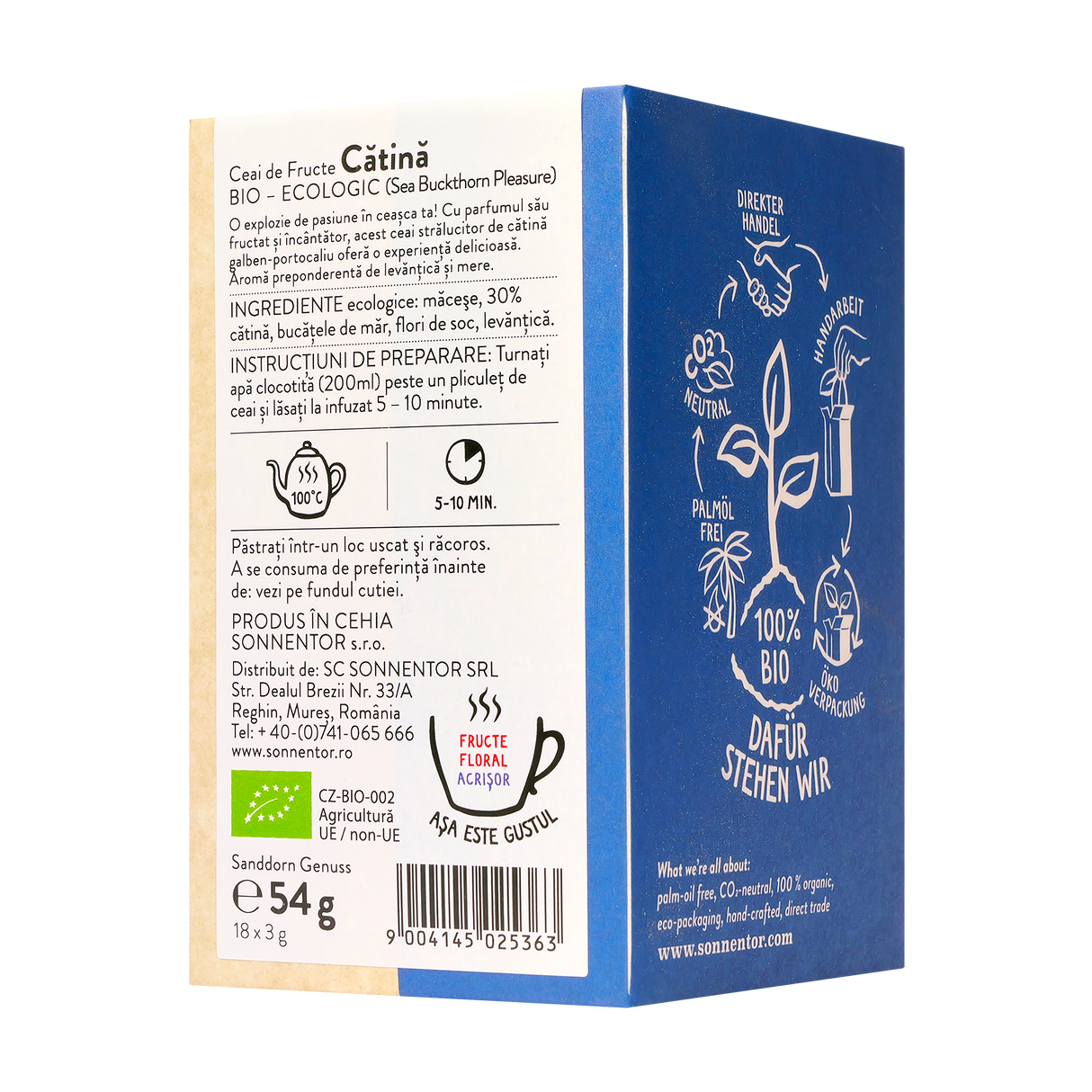 Ceai fructe catina 18 plicuri