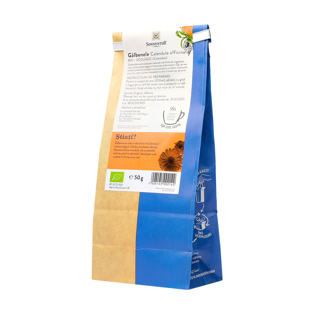 Ceai Flori de Galbenele 50 g Sonnentor
