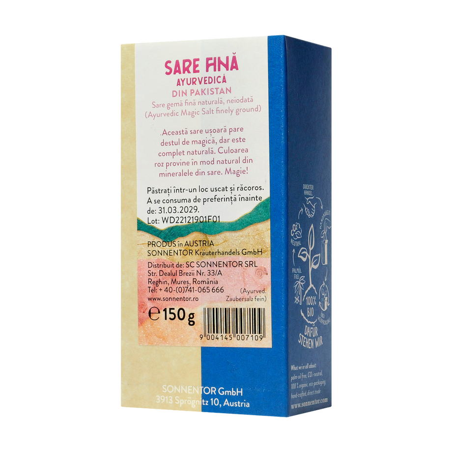 Sare fina Ayurvedic 150 g