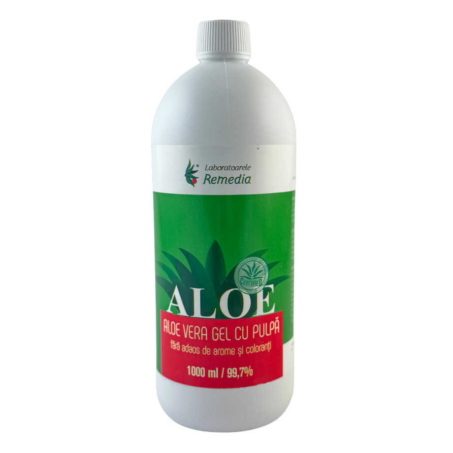 Gel aloe vera cu pulpa 1000 ml