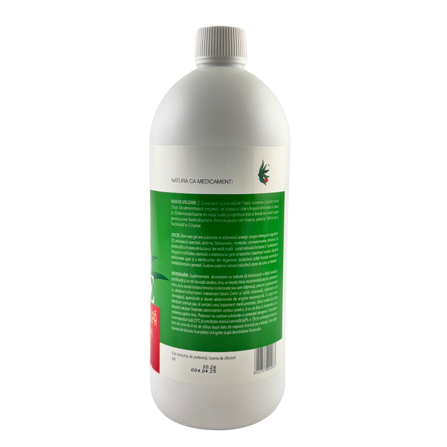 Gel aloe vera cu pulpa 1000 ml