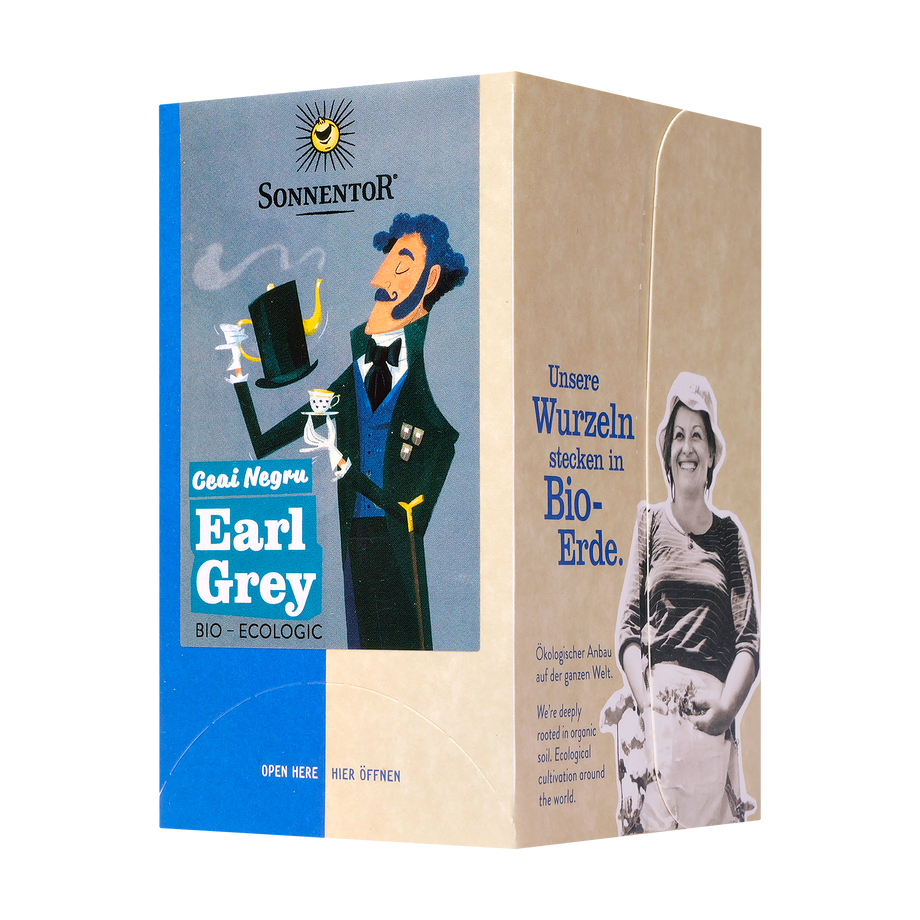 Ceai negru earl grey 18 plicuri