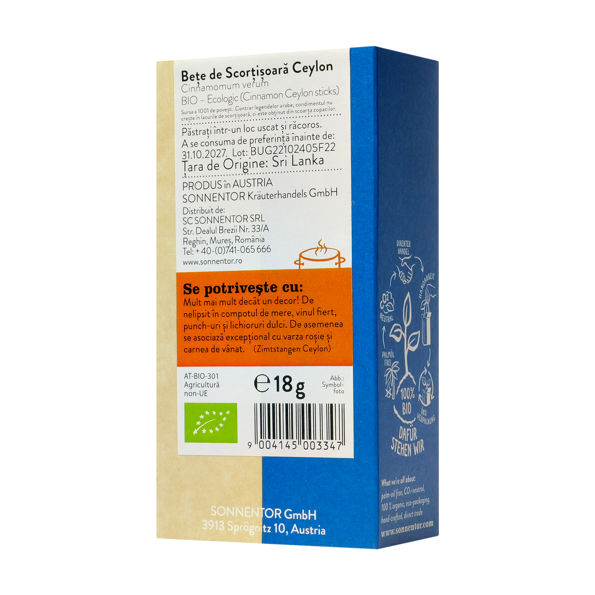 Scortisoara Ceylon betisoare 18 g