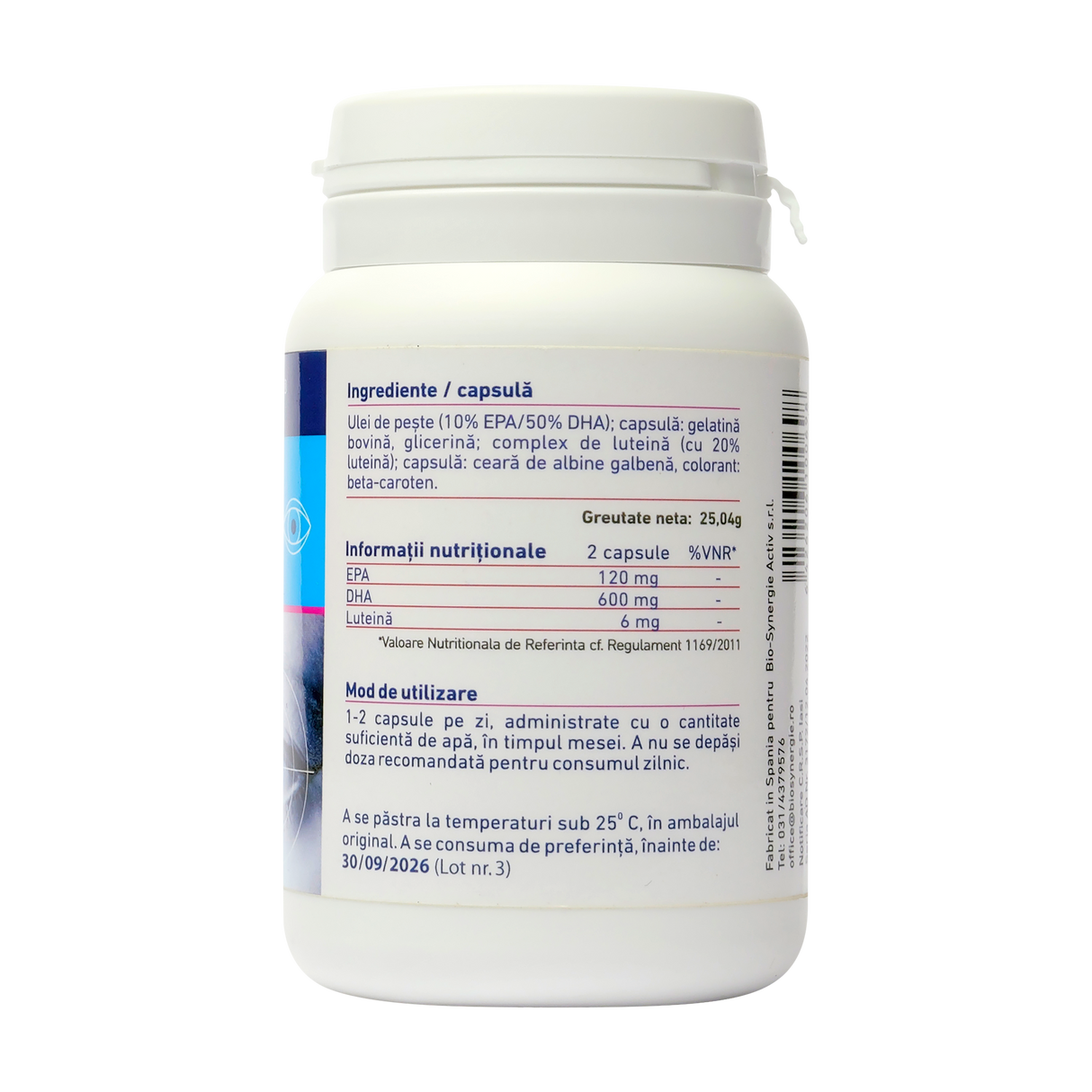 Luteina omega 3 30 capsule
