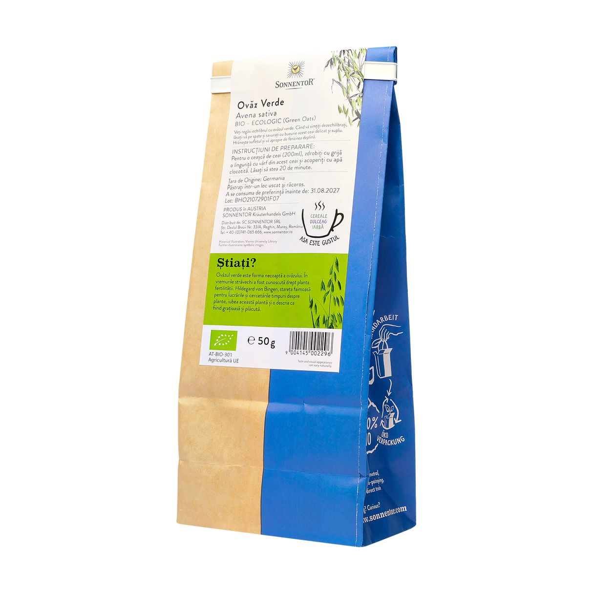 Ceai ovaz verde 50 g