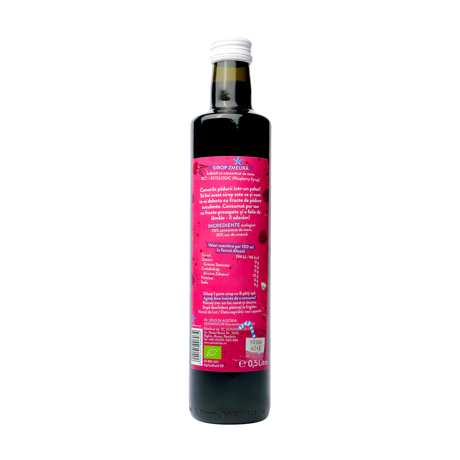 Sirop zmeura fara zahar 500 ml