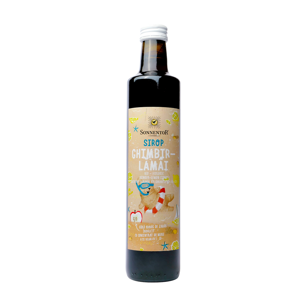 Sirop ghimbir si lamaie fara zahar 500 ml