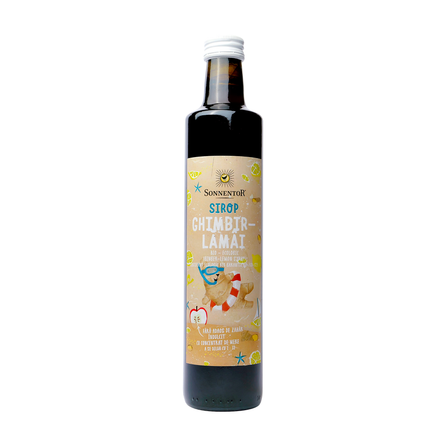 Sirop ghimbir si lamaie fara zahar 500 ml