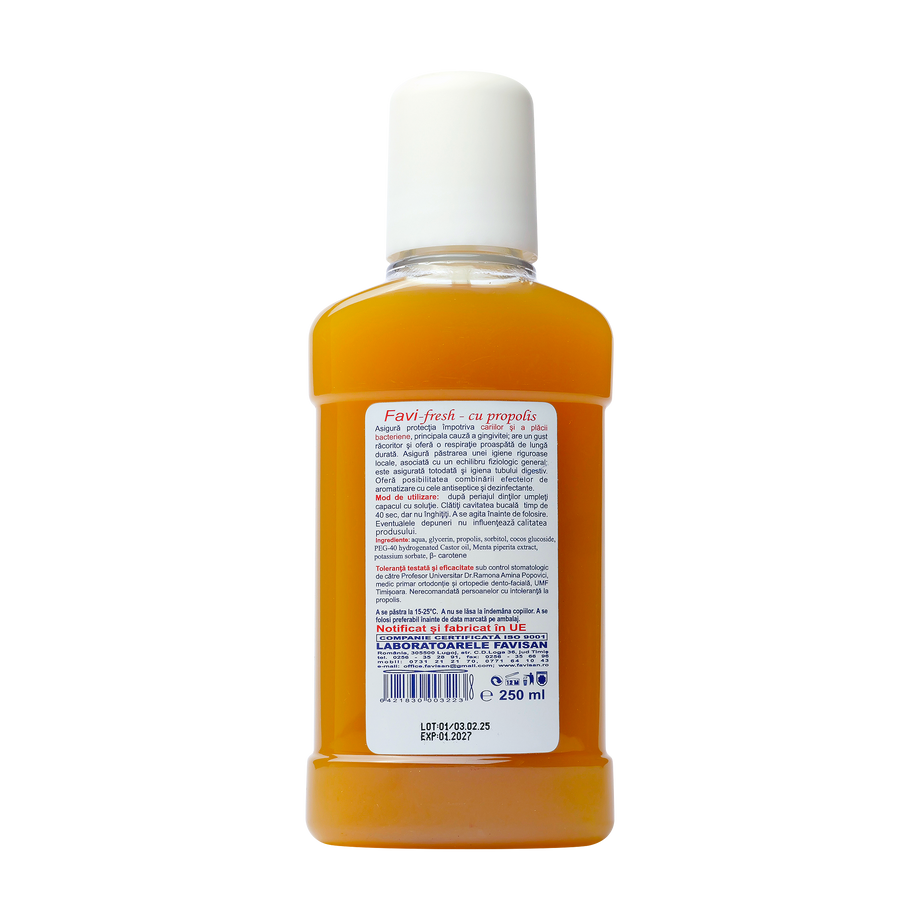 Apa de gura favi-fresh cu propolis 250 ml