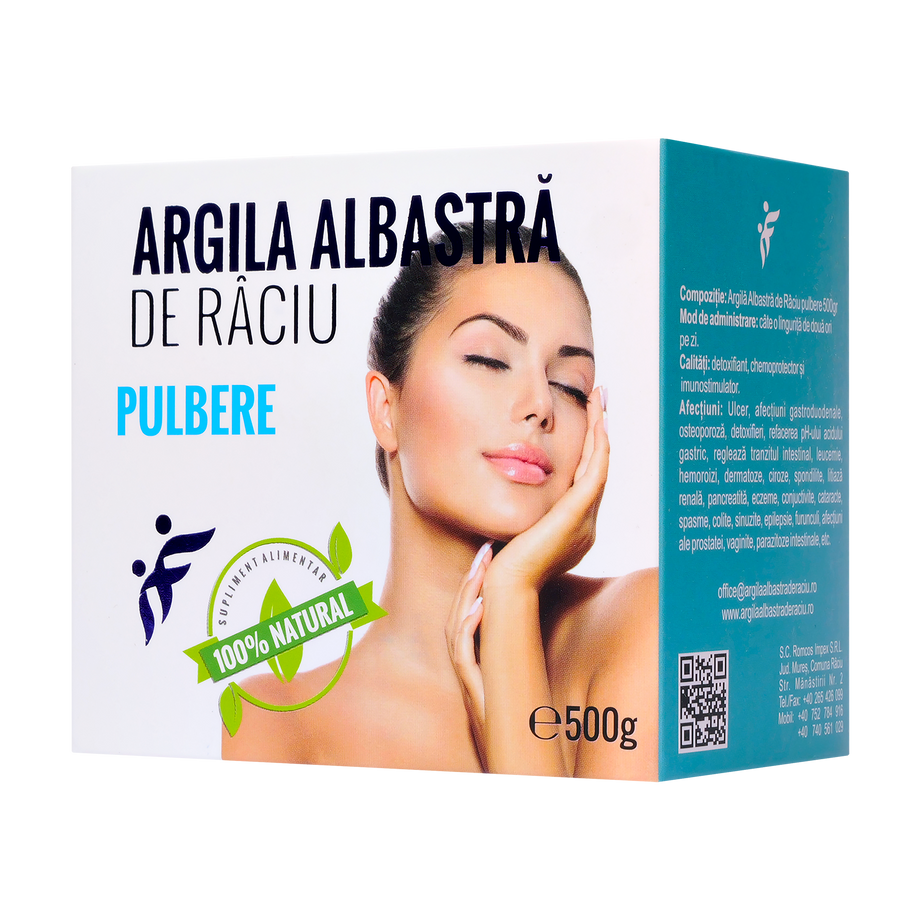 Argila albastra de Raciu pulbere 500 g