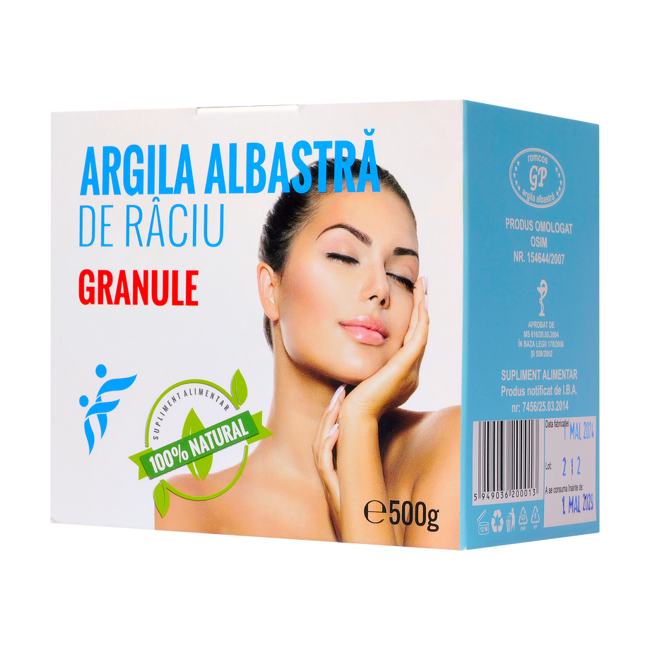 Argila albastra de Raciu granule 500 g