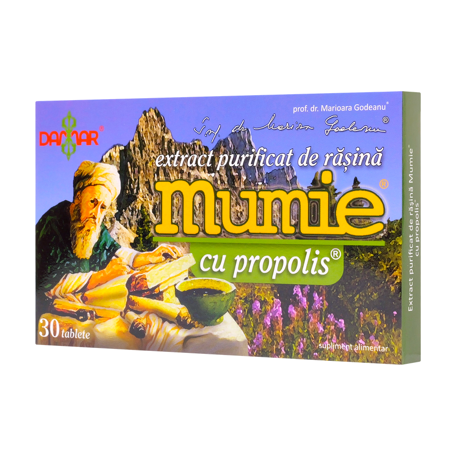 Extract purificat de rasina mumie cu propolis 30 tablete