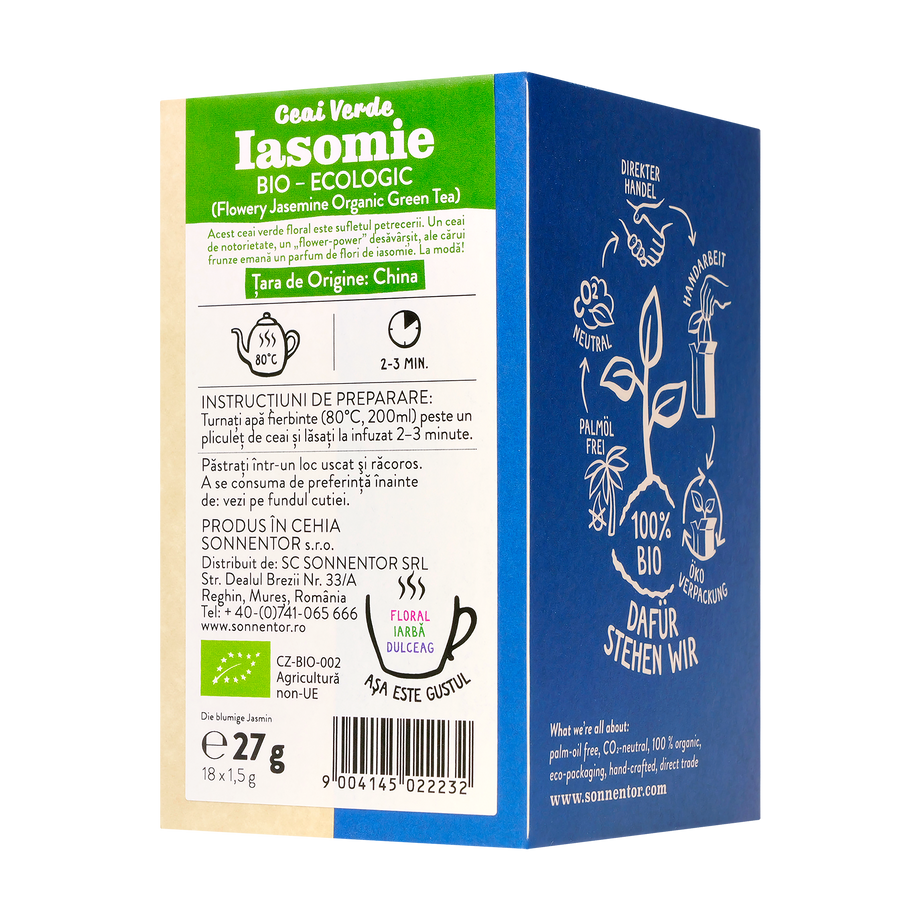 Ceai Verde Iasomie 18 plicuri