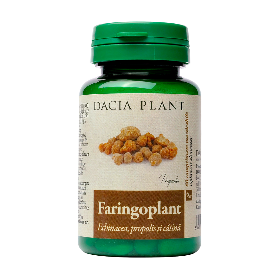 Faringoplant (echinaceea,propolis,catina) 60 comprimate