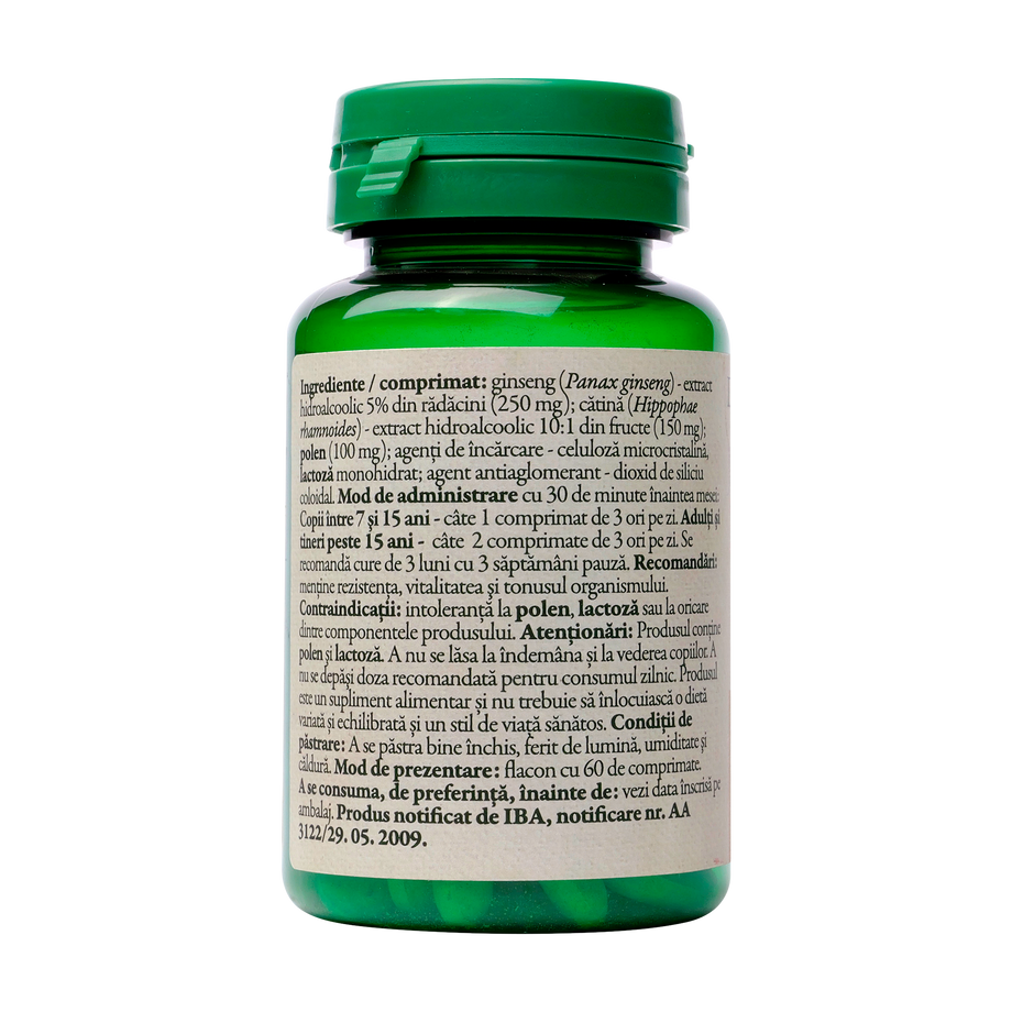Ginseng max 60mg 60 comprimate