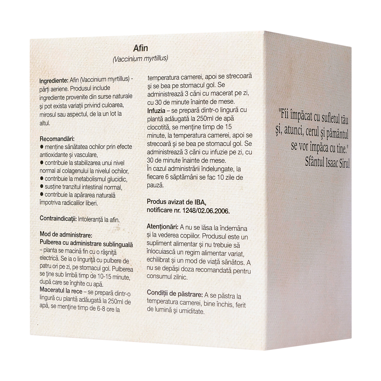 Ceai afin frunze 50 g