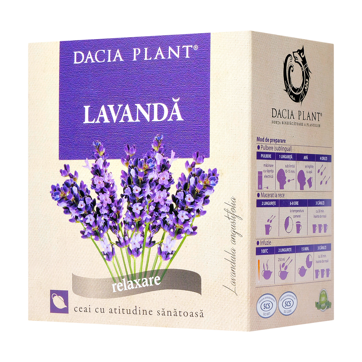 Ceai lavanda 50 g Dacia Plant