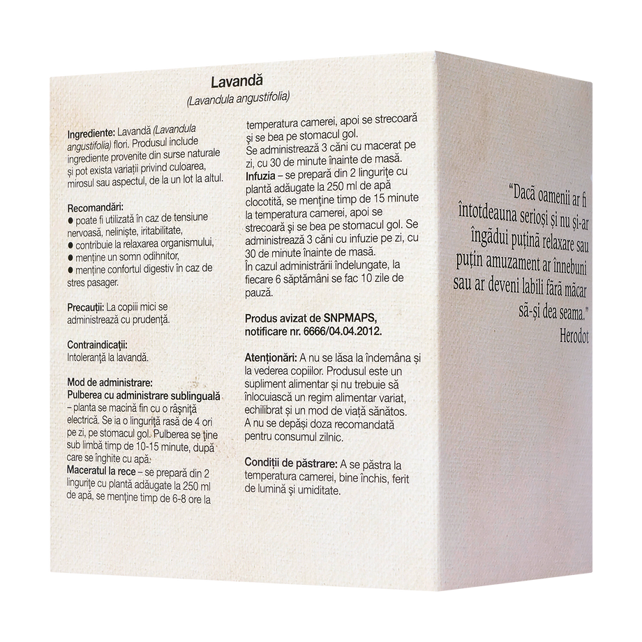Ceai lavanda 50 g Dacia Plant