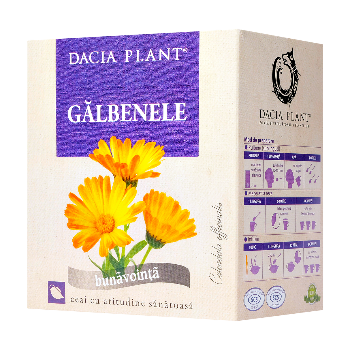 Ceai galbenele flori 50 g