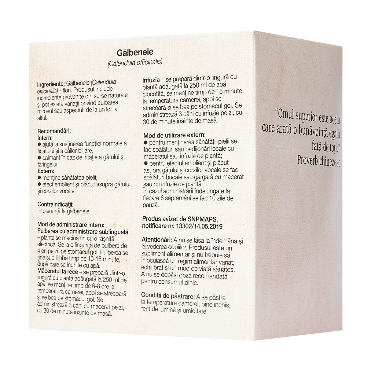 Ceai galbenele flori 50 g
