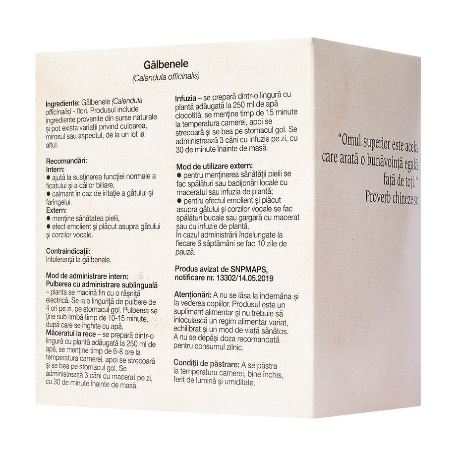 Ceai galbenele flori 50 g