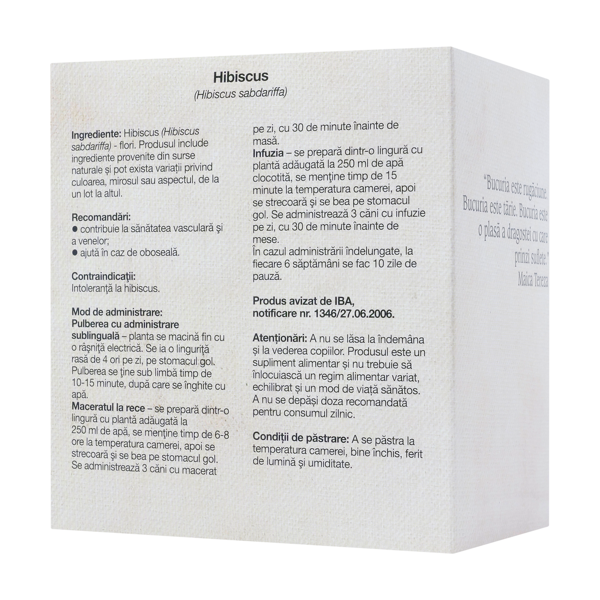 Ceai de Hibiscus 50 g