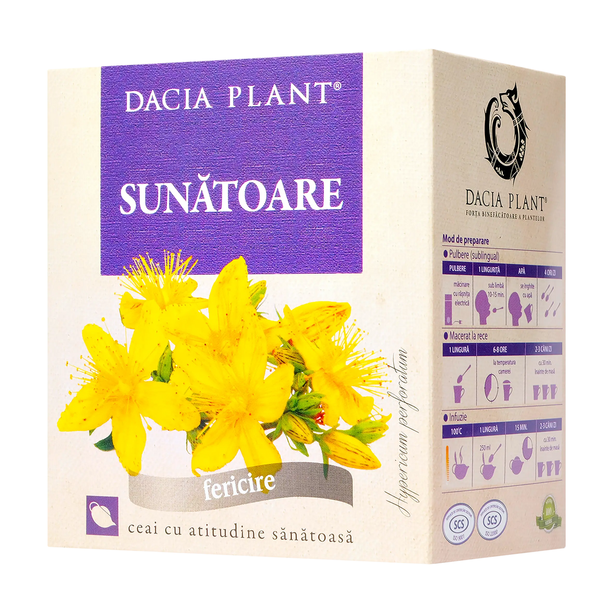 Ceai sunatoare 50 g Dacia Plant