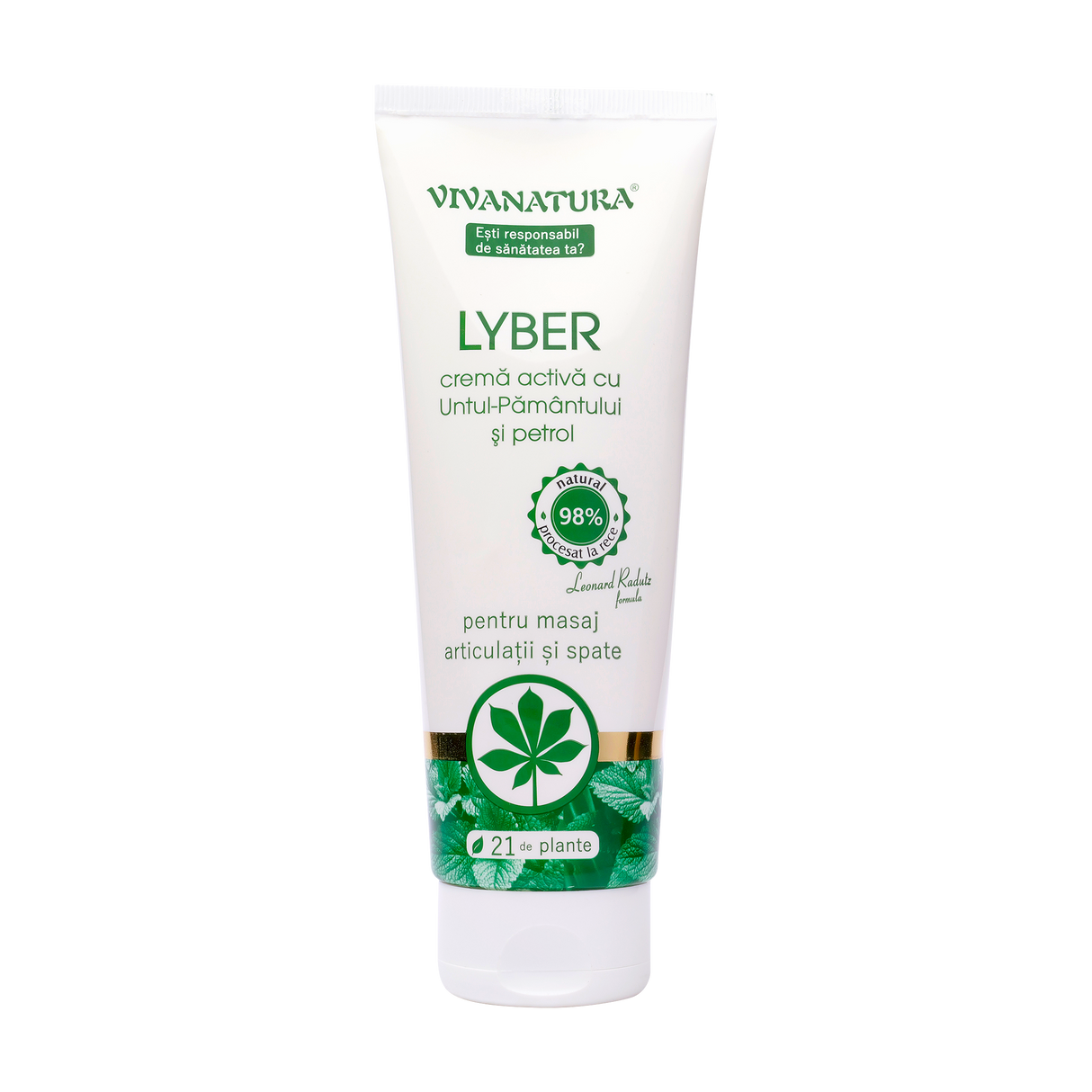 Lyber - Crema Activa Antireumatica cu Untul Pamantului si Petrol 250 ml