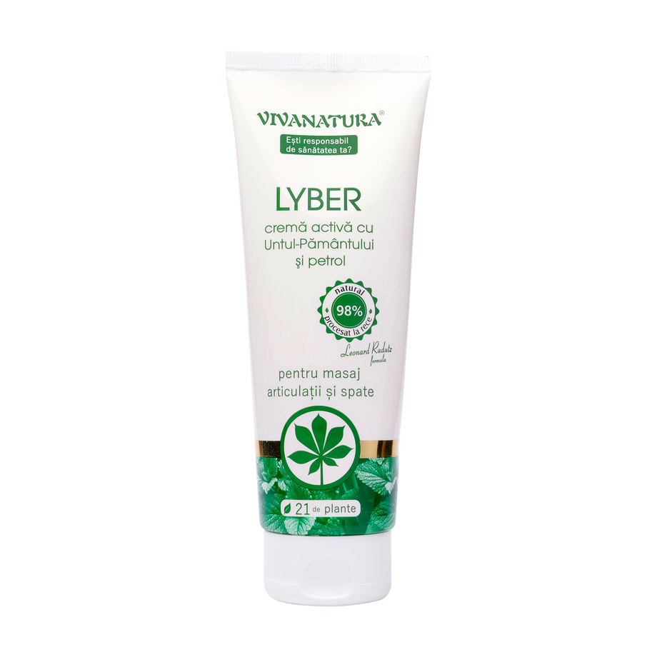 Lyber - Crema Activa Antireumatica cu Untul Pamantului si Petrol 250 ml