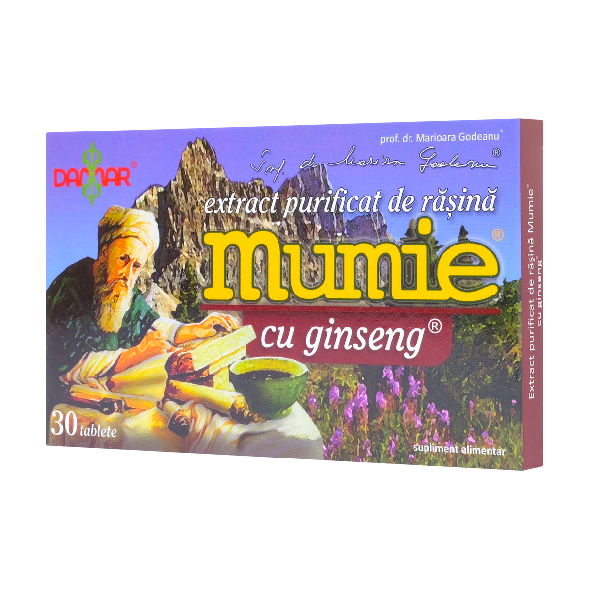 Extract purificat de rasina mumie cu ginseng 30 tablete