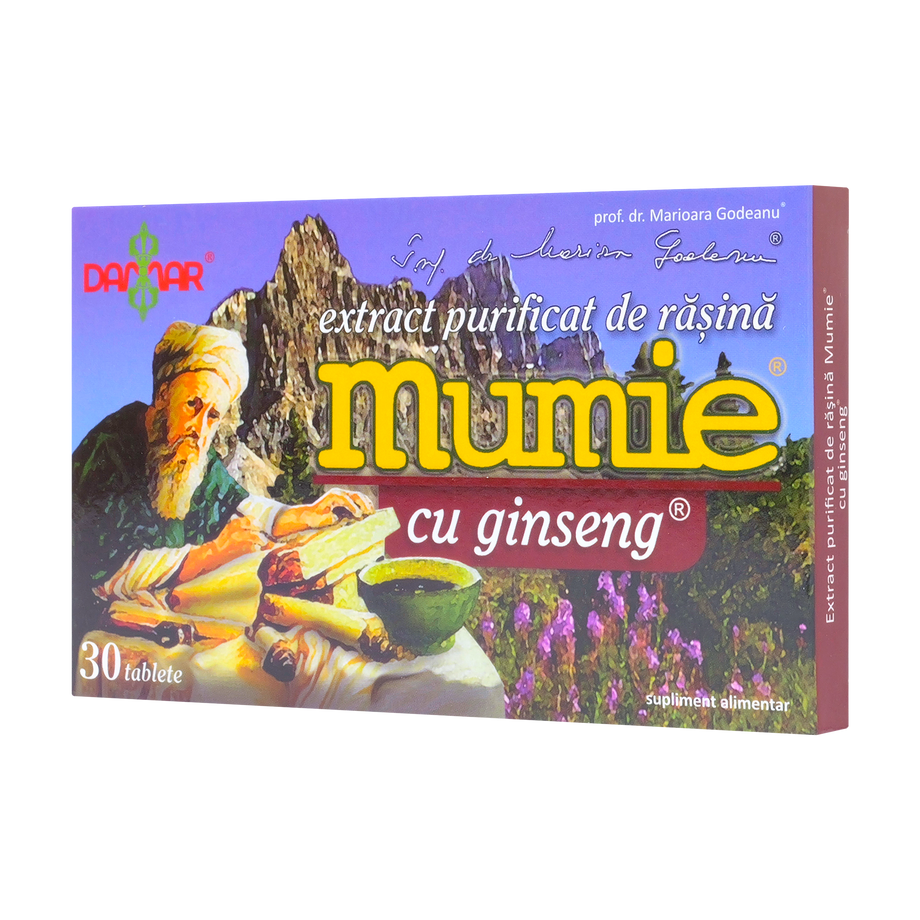 Extract purificat de rasina mumie cu ginseng 30 tablete