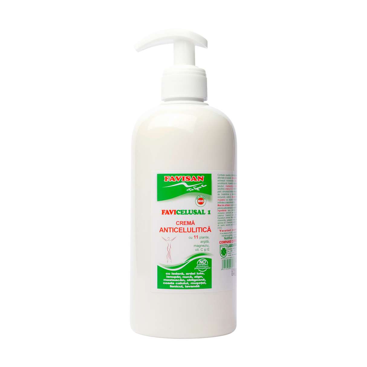 Crema anticelulitica Favicelusal 1 11 plante 500 ml